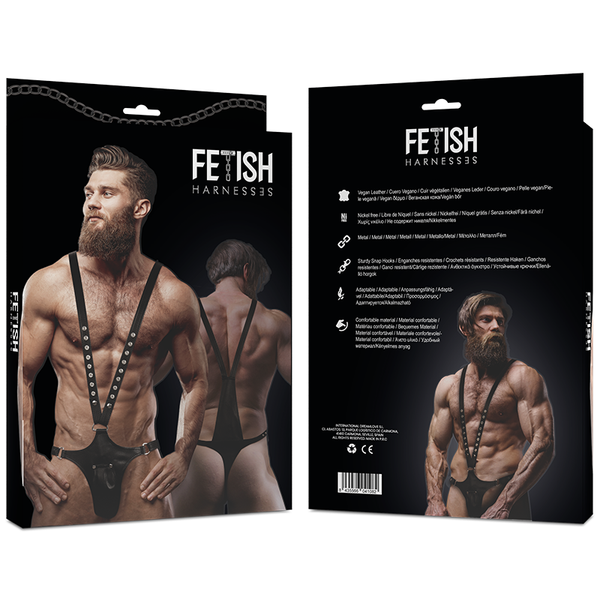 Fetish arnés ecopiel forma de v hombre