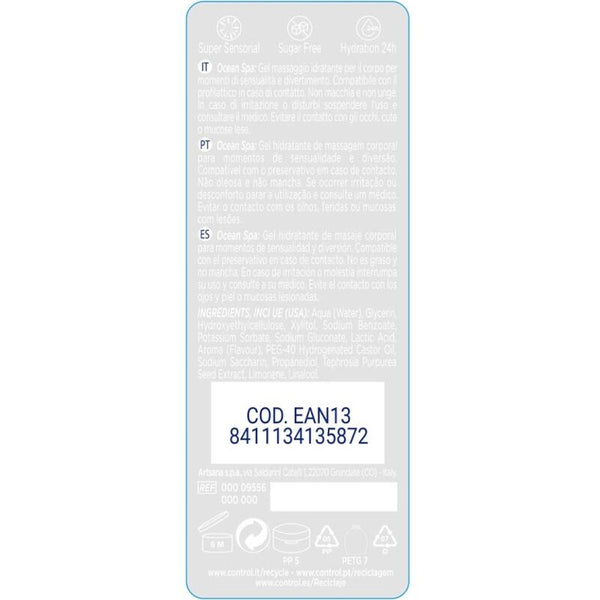 Control 2 en 1 massage y pleasure mediterranean sea 200 ml