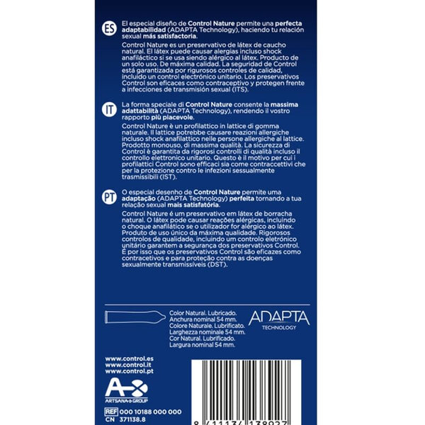 Control adapta nature preservativos 6 unidades