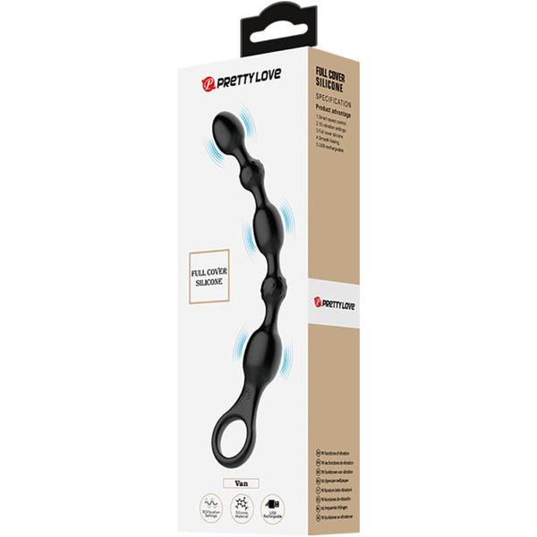 Pretty van bolas anales 10 vibraciones recargable silicona