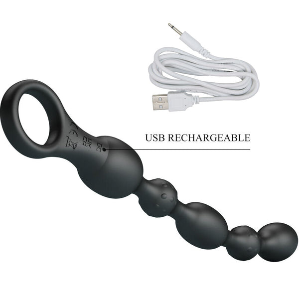 Pretty van bolas anales 10 vibraciones recargable silicona