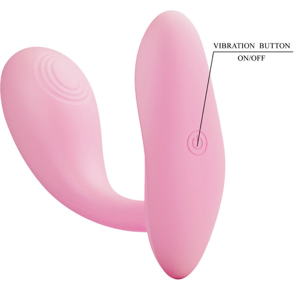 Vibrador Pretty Baird para Punto G con 12 vibraciones y app rosa