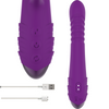 Iggy vibrador multifunción recargable movimiento arriba y abajo con estimulador de clítoris morado