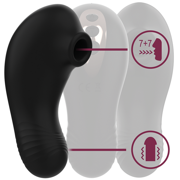 Shushu pro pocket estimulador clítoris 2 potentes motores azabache
