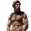 Fetish arnés brigade ajustable ecopiel cuello hombre
