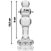 Nebula modelo 1 plug cristal rosa 10.5 cm o 3 cm