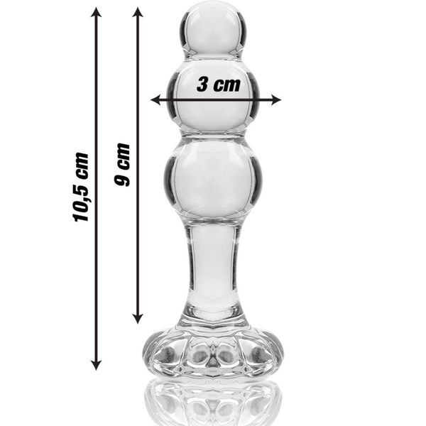 Nebula modelo 1 plug cristal rosa 10.5 cm o 3 cm