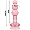 Nebula modelo 1 plug cristal rosa 10.5 cm o 3 cm