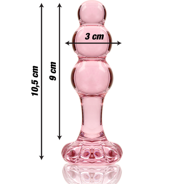 Nebula modelo 1 plug cristal rosa 10.5 cm o 3 cm