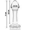 Nebula modelo 2 plug cristal rosa 11 cm o 3.5 cm