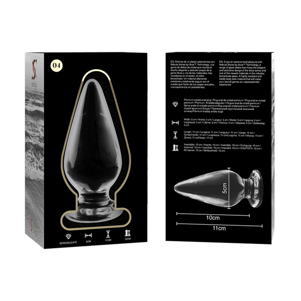 Nebula modelo 4 plug cristal rosa 11 cm o 5 cm