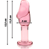 Nebula modelo 6 plug cristal rosa 12.5 cm o 4 cm