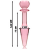Nebula modelo 7 plug cristal rosa 13.5 cm o 3 cm