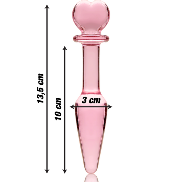 Nebula modelo 7 plug cristal rosa 13.5 cm o 3 cm