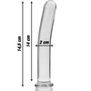 Nebula modelo 8 dildo cristal rosa 14.5 cm o 2 cm