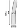 Nebula modelo 9 dildo cristal rosa 15.5 cm o 2.5 cm