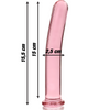 Nebula modelo 9 dildo cristal rosa 15.5 cm o 2.5 cm