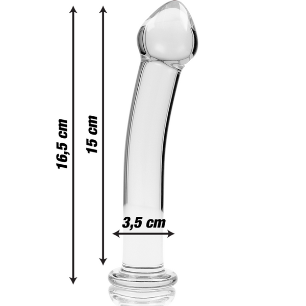 Nebula modelo 11 dildo cristal rosa 16 cm o 3 cm