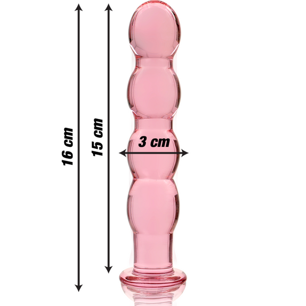 Nebula modelo 10 dildo cristal rosa 16.5 cm o 3.5 cm