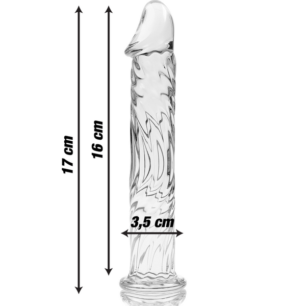 Nebula modelo 12 dildo cristal rosa 17 cm o 3.5 cm