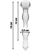 Nebula modelo 13 dildo cristal rosa 18 cm o 3.5 cm