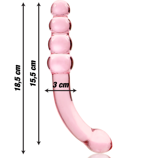 Nebula modelo 14 dildo cristal rosa 18.5 cm o 3 cm