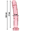 Nebula modelo 16 dildo cristal rosa 18.5 cm o 3 cm