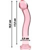 Nebula modelo 18 dildo cristal rosa 18.5 cm o 3.5 cm