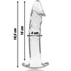 Nebula modelo 19 dildo cristal rosa 18.5 cm o 4 cm