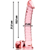 Nebula modelo 23 dildo cristal rosa 21.5 cm o 4 cm