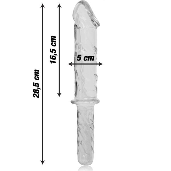 Nebula modelo 24 dildo cristal rosa 28.5 cm o 5 cm