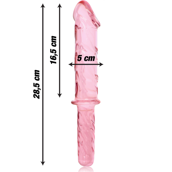Nebula modelo 24 dildo cristal rosa 28.5 cm o 5 cm