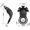 Ruben anillo vibrador 7 vibraciones silicona negro