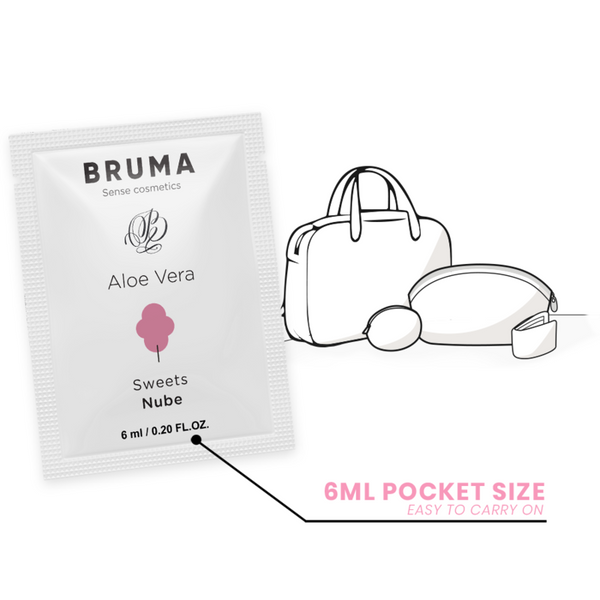 Bruma 6 ml gel deslizante con aloe vera sabor a nube