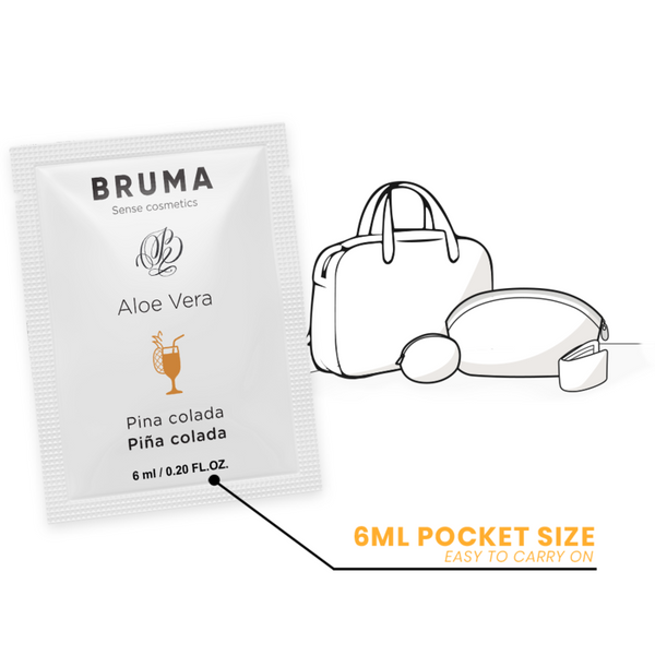 Bruma 6 ml gel deslizante con aloe vera sabor a piña colada