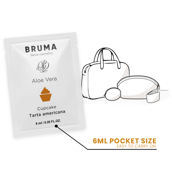 Bruma 6 ml gel deslizante con aloe vera sabor a tarta americana