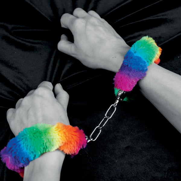 Spencer esposas metal forradas arcoiris