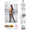 Passion tiopen 019 medias negro rojo 3 4 20 den