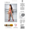 Passion tiopen 019 medias negro rojo 3 4 20 den