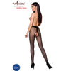 Passion tiopen 022 medias negro rojo 3 4 20 den