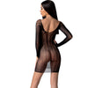 Passion bs101 bodystocking blanco talla única