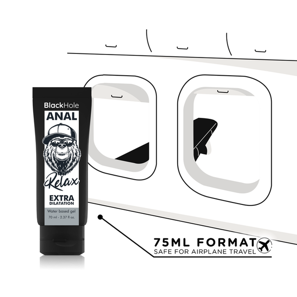 Black gel base agua dilatación anal 70 ml