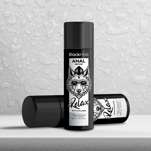Black anal repair base agua relax con hyaluron 100 ml