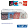 Pasante preservativo love bolsa 144 unidades