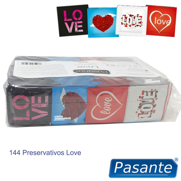 Pasante preservativo love bolsa 144 unidades