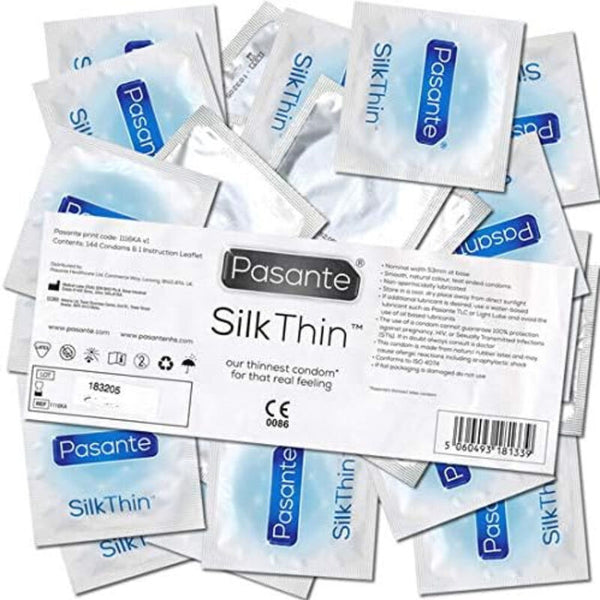 Pasante preservativo silk thin ms fino 144 unidades