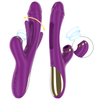 Vibrador multifunción recargable 7 vibraciónes con lengua oscilante y succionador morado intense ateneo