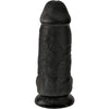 King pene realístico chubby 23 cm negro