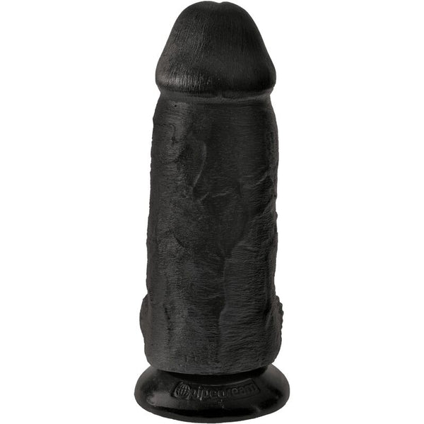 King pene realístico chubby 23 cm negro