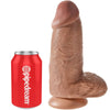King pene realístico chubby 23 cm caramelo